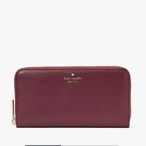 Kate Spade Lena Large Continental Wallet, Cherrywood